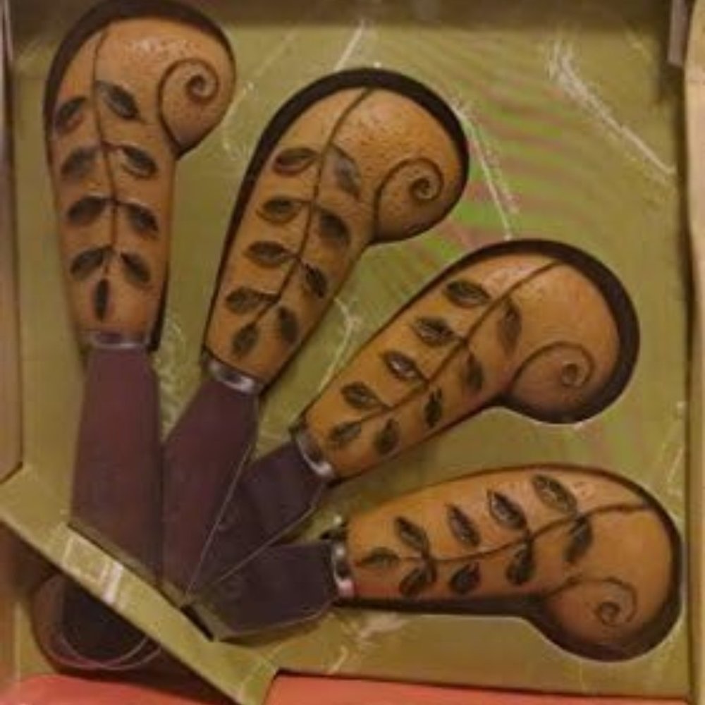 Jole Fern Shaped Handled Spreader Set of 4 Spreaders